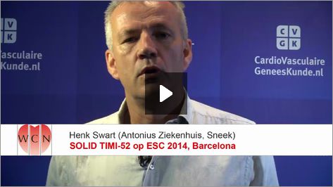 SOLID TIMI52: Lp-PLA2-remmer leidt niet tot afname cardiovasculaire events